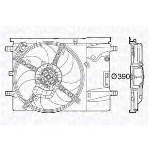 вентилатор, охлаждане на двигателя MAGNETI MARELLI 069422578010 