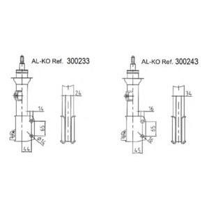 амортисьор AL-KO 300233 