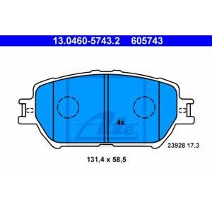 накладки ATE 13.0460-5743.2