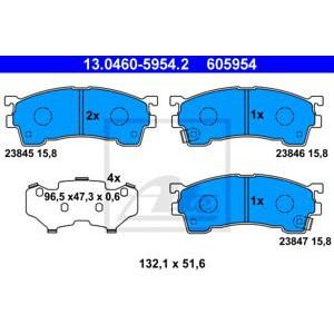 накладки ATE 13.0460-5954.2