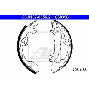 комплект спирачни челюсти ATE 03.0137-0356.2 