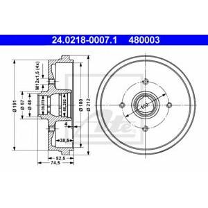 спирачен барабан ATE 24.0218-0007.1 