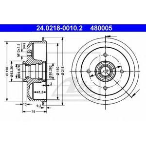 спирачен барабан ATE 24.0218-0010.2