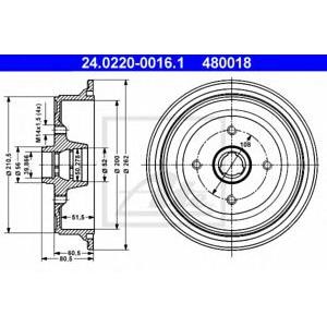 спирачен барабан ATE 24.0220-0016.1