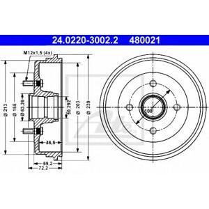 спирачен барабан ATE 24.0220-3002.2 
