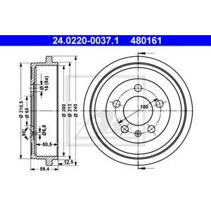 спирачен барабан ATE 24.0220-0037.1 