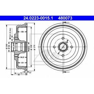 спирачен барабан ATE 24.0223-0015.1 