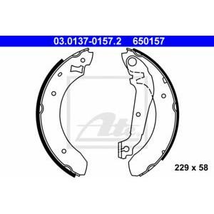 комплект спирачни челюсти ATE 03.0137-0157.2 