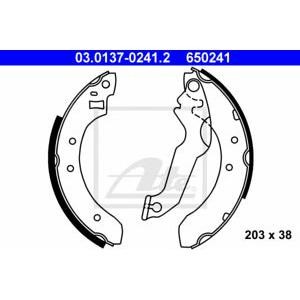 комплект спирачни челюсти ATE 03.0137-0241.2 