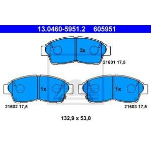 накладки ATE 13.0460-5951.2 