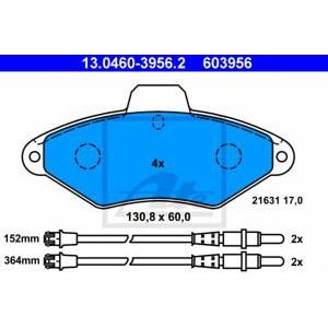 накладки ATE 13.0460-3956.2 