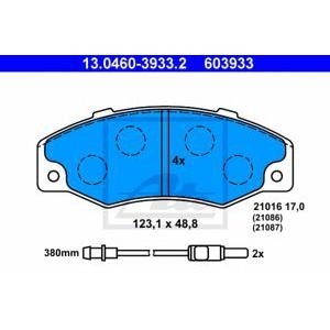 накладки ATE 13.0460-3933.2 