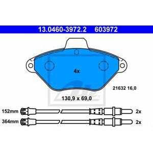 накладки ATE 13.0460-3972.2 