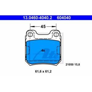 накладки ATE 13.0460-4040.2 