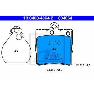 накладки ATE 13.0460-4064.2 