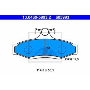 накладки ATE 13.0460-5993.2