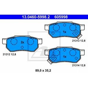 накладки ATE 13.0460-5998.2