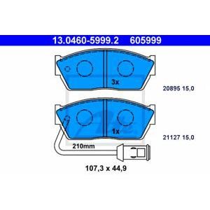 накладки ATE 13.0460-5999.2