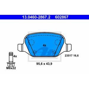 накладки ATE 13.0460-2867.2 
