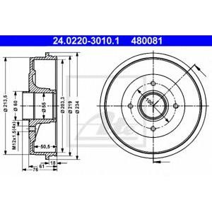 спирачен барабан ATE 24.0220-3010.1