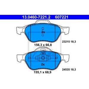 накладки ATE 13.0460-7221.2