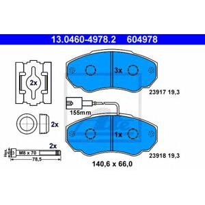 накладки ATE 13.0460-4978.2 