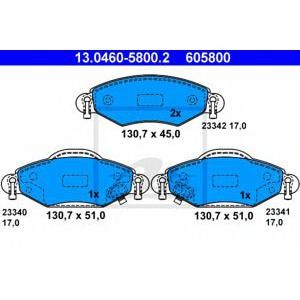 накладки ATE 13.0460-5800.2