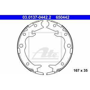 накладки за ръчна спирачка ATE 03.0137-0442.2 