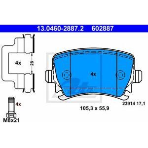 накладки ATE 13.0460-2887.2 