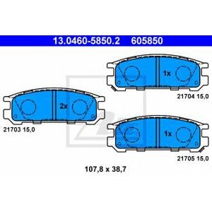 накладки ATE 13.0460-5850.2