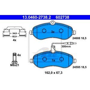 накладки ATE 13.0460-2738.2 