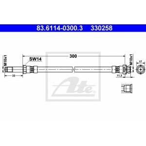 спирачен маркуч ATE 83.6114-0300.3 
