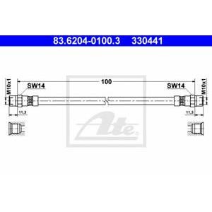 спирачен маркуч ATE 83.6204-0100.3 