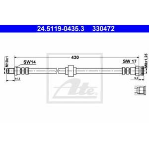 спирачен маркуч ATE 24.5119-0435.3 
