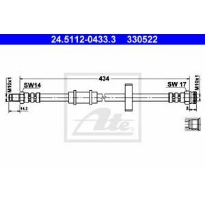 спирачен маркуч ATE 24.5112-0433.3