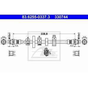 спирачен маркуч ATE 83.6255-0337.3
