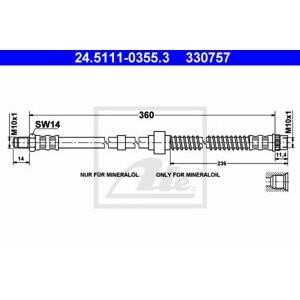 спирачен маркуч ATE 24.5111-0355.3 