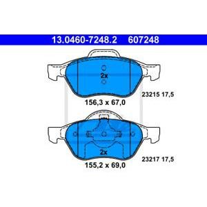 накладки ATE 13.0460-7248.2
