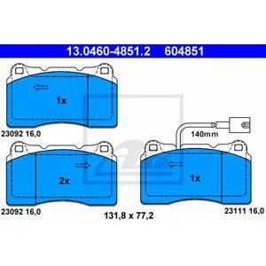 накладки ATE 13.0460-4851.2