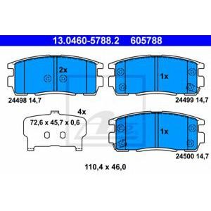 накладки ATE 13.0460-5788.2