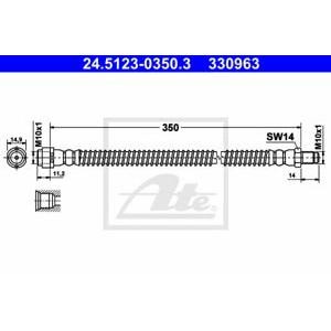 спирачен маркуч ATE 24.5123-0350.3 
