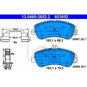накладки ATE 13.0460-3852.2 