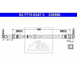 спирачен маркуч ATE 83.7713-0347.3