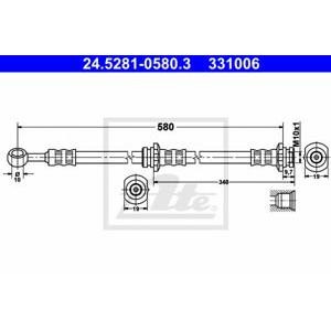 спирачен маркуч ATE 24.5281-0580.3