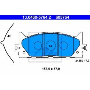 накладки ATE 13.0460-5764.2 