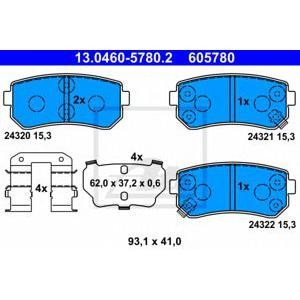накладки ATE 13.0460-5780.2 
