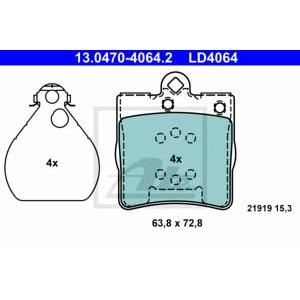 накладки ATE 13.0470-4064.2