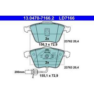 накладки ATE 13.0470-7166.2