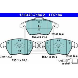 накладки ATE 13.0470-7184.2