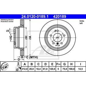 спирачен диск ATE 24.0120-0189.1